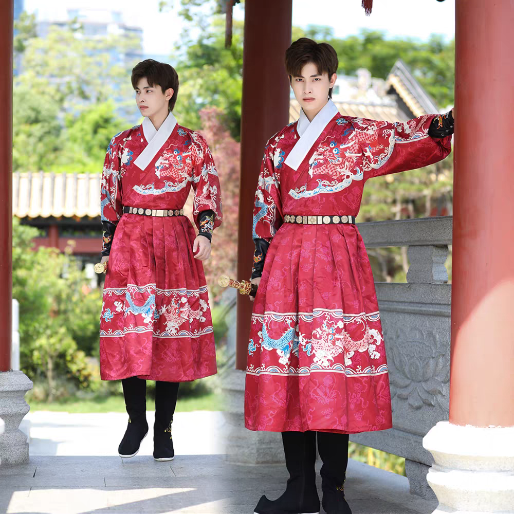 Men Hanfu Traditional Chinese Clothing – Elegant Ancient Style Outfit for Festival & Daily Wear S-4XL