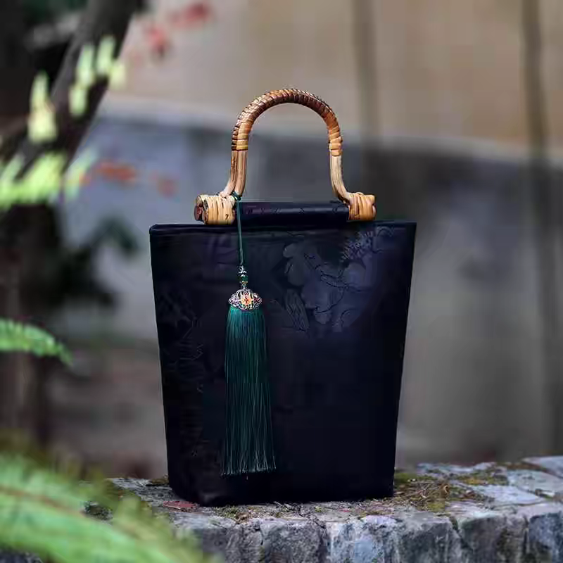 古风竹藤包包bag
