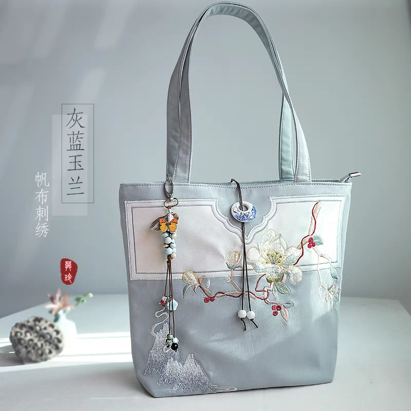 古风刺绣手提包|单肩包28*30cm
