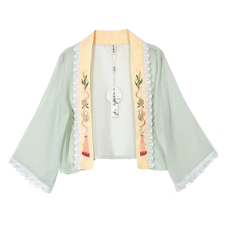 Hanfu double-breasted shirt汉服对襟衫S-XL