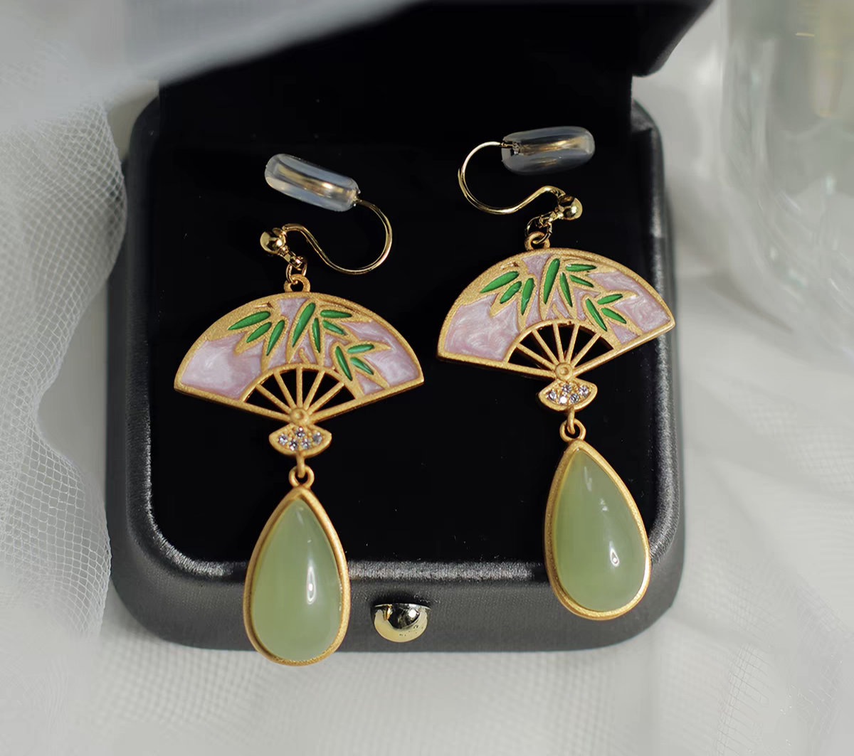 No Piercing Chinese Style Clip On Earrings | New Chinese Style Hanfu Jewelry Accessories
