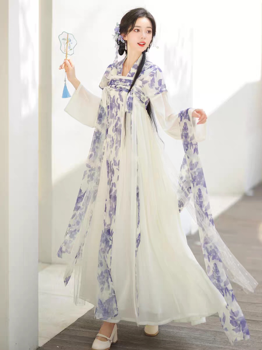 Tang Hanfu Chest-high skirt and top set