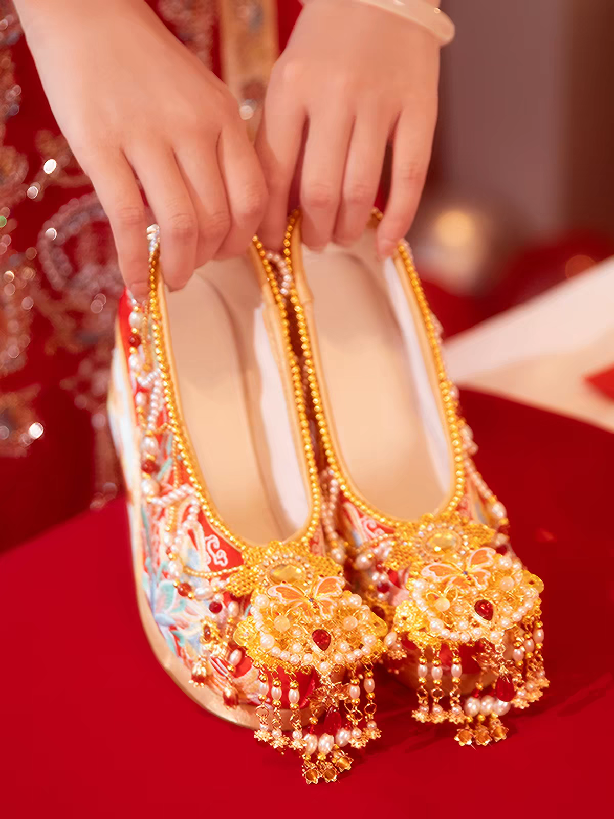 Ancient Chinese Hanfu Shoes |Traditional Chinese Wedding Shoes