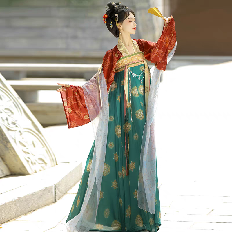 唐朝齐胸衫裙S-XL