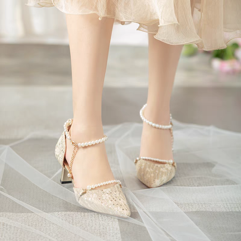 New Chinese style high heels