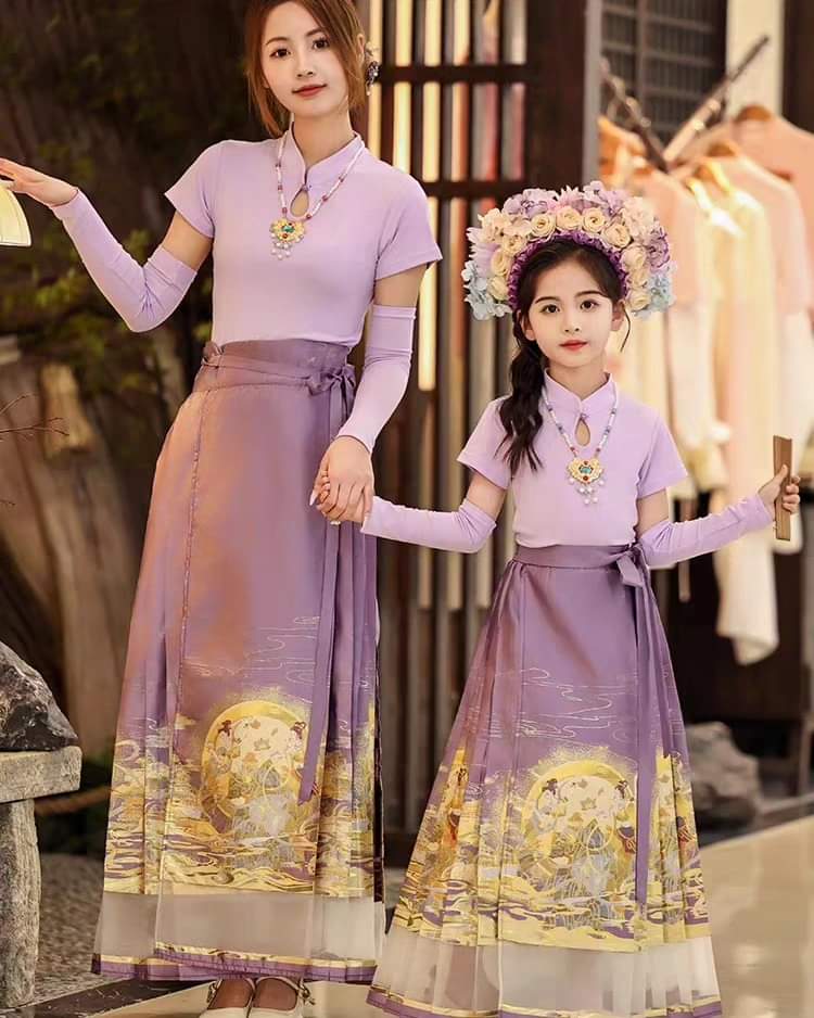 母女装马面裙配套