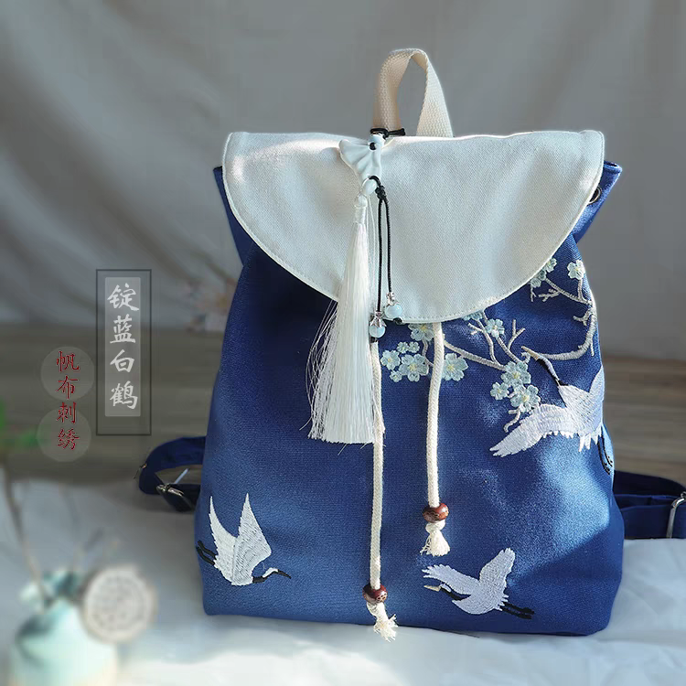 古风刺绣背包32*27cm backpack bag