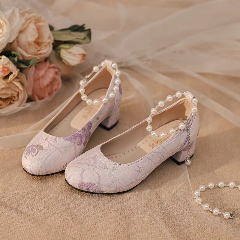 New Chinese style high heels