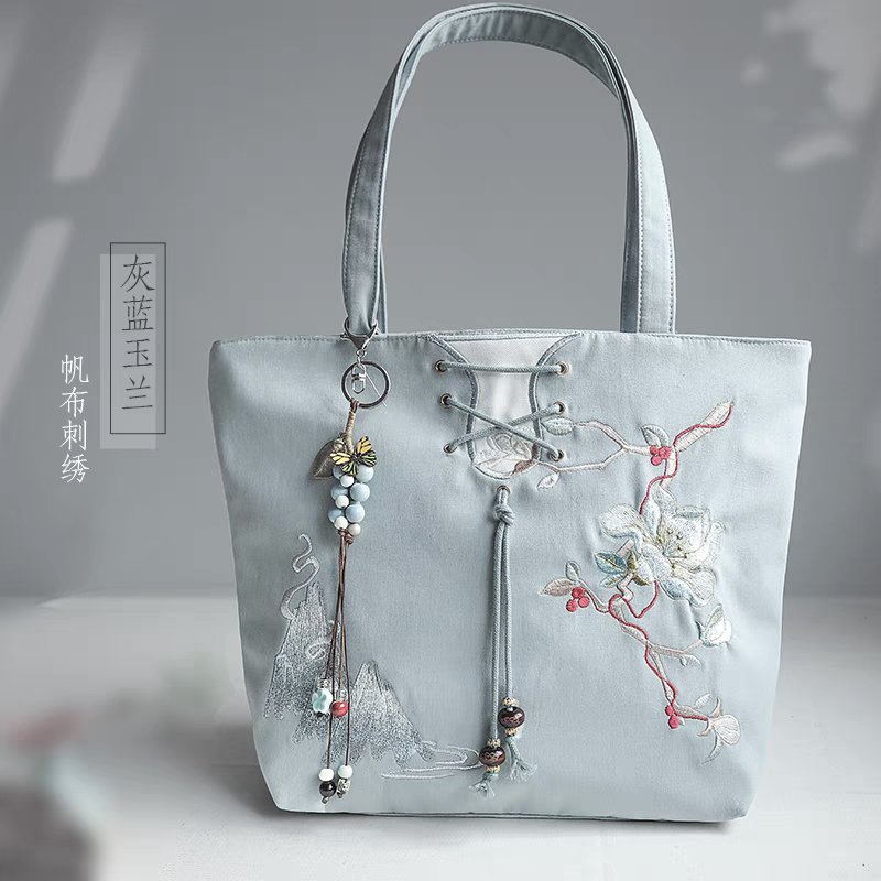 古风刺绣手提包|单肩包28*30cm
