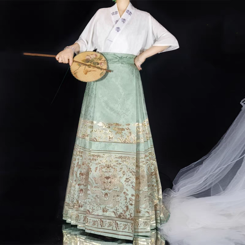Matching Hanfu Ma-mian Skirt Set S-4XL