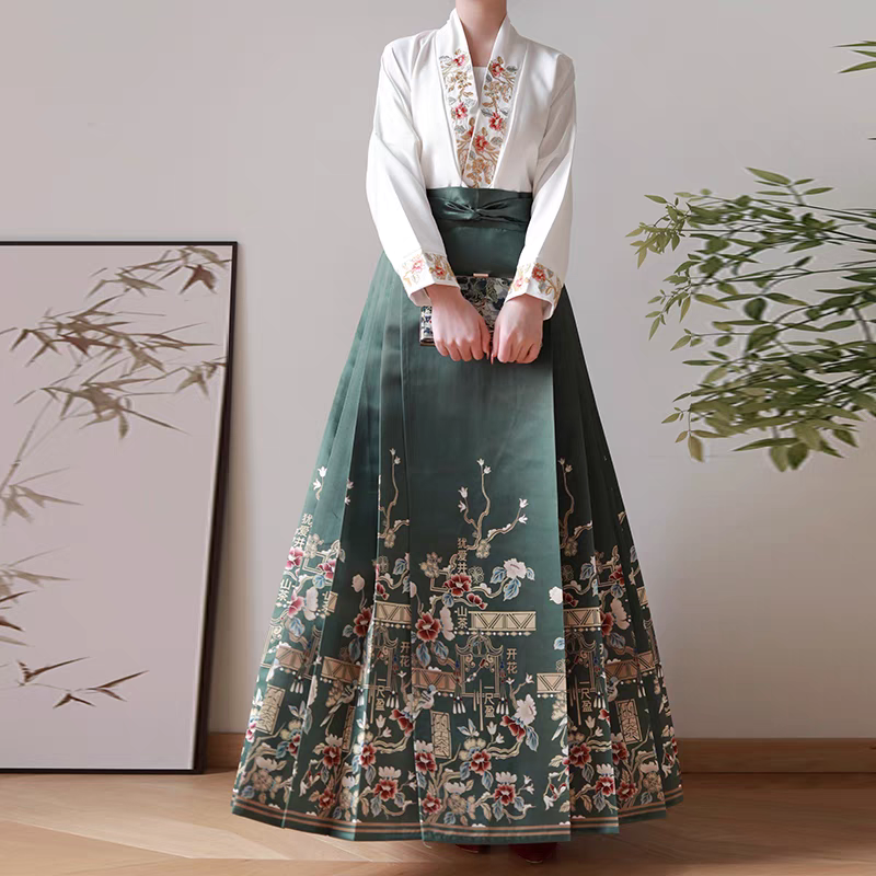 交领汉服马面裙s-XL hanfu horse face skirt