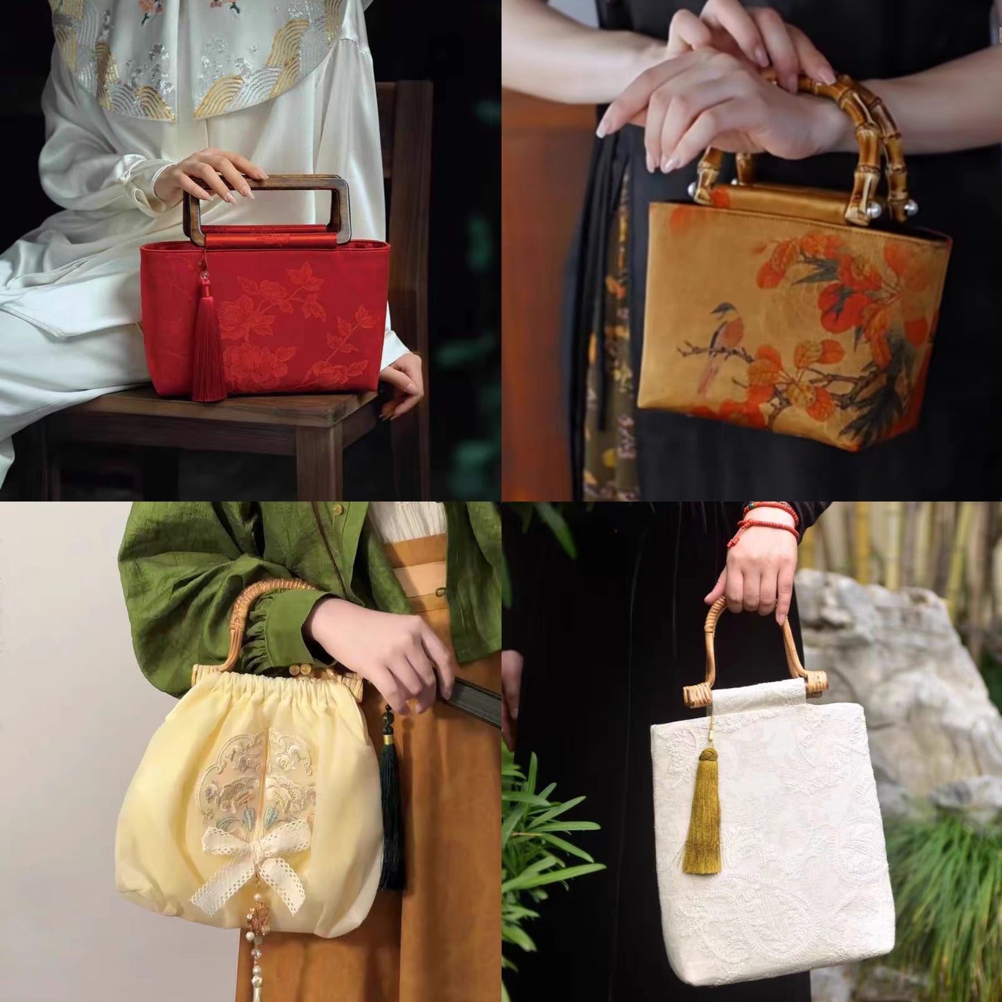 古风竹藤包包bag