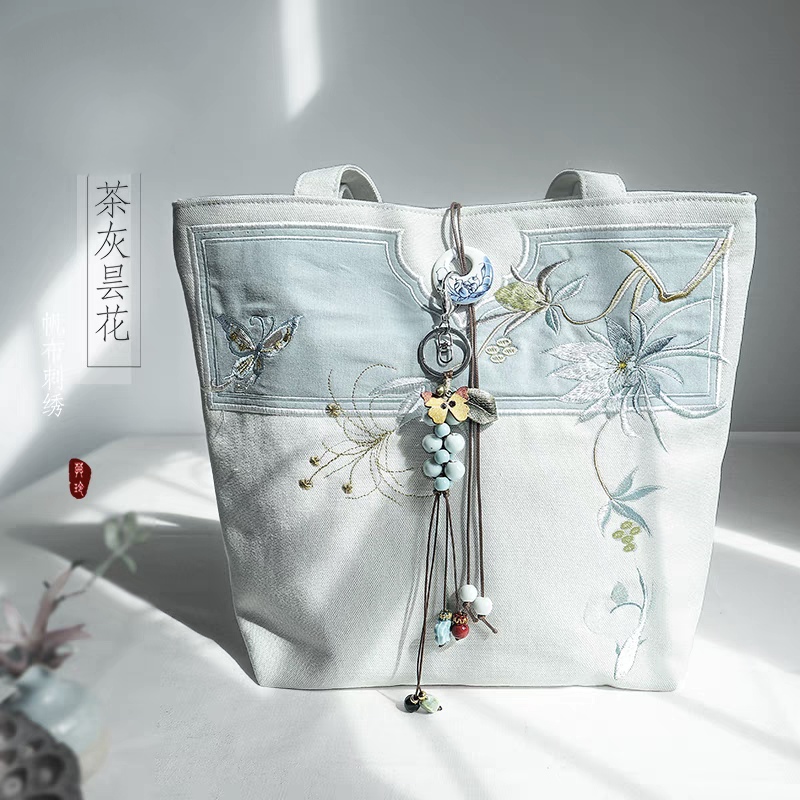 古风刺绣手提包|单肩包28*30cm