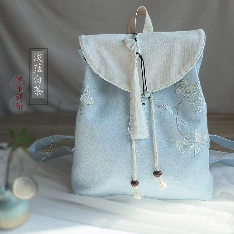 古风刺绣背包32*27cm backpack bag
