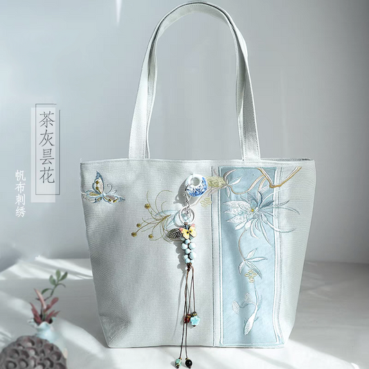 古风刺绣手提包|单肩包28*30cm