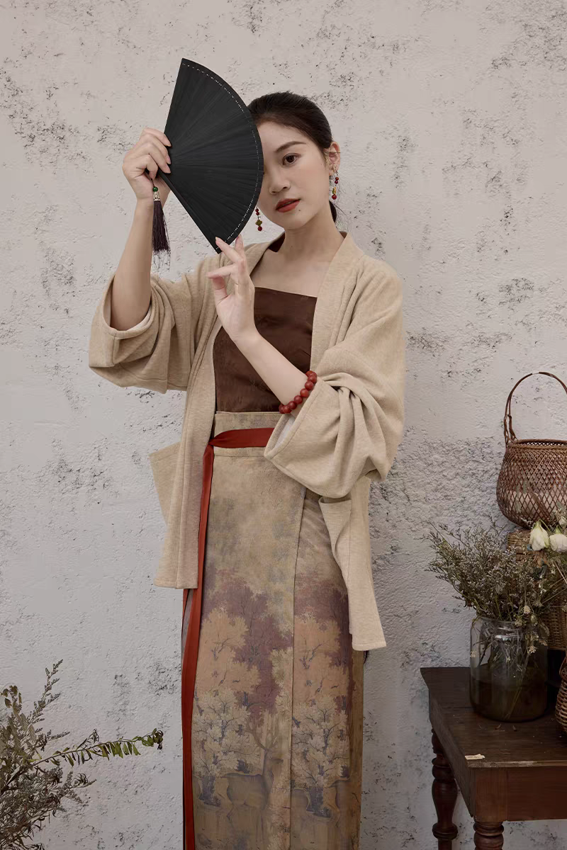 Hanfu swirling skirt汉服旋裙配套XS-L