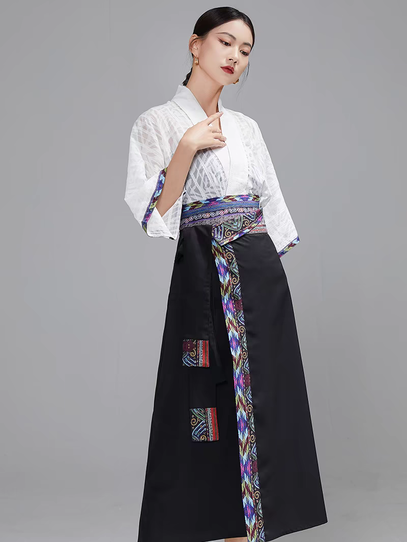 拼色旋裙配套S-L