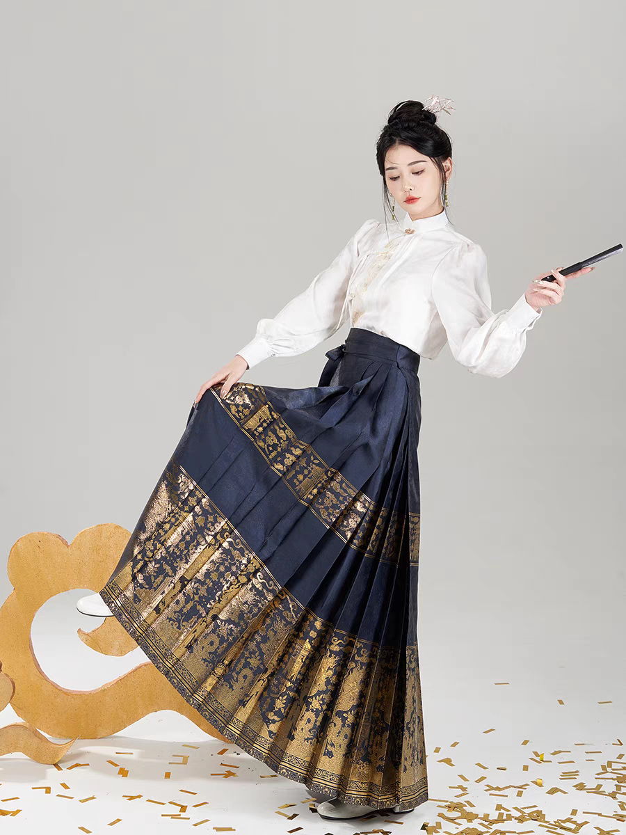 织金马面裙配套(上衣S-L/马面裙XS-XL)