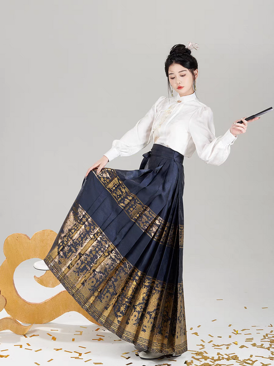 织金马面裙配套(上衣S-L/马面裙XS-XL)