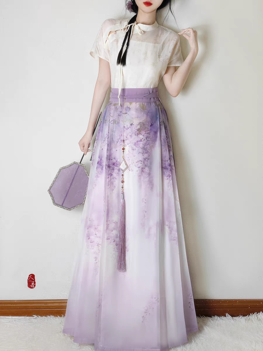 Mesh horse face skirt网纱马面裙S-XL
