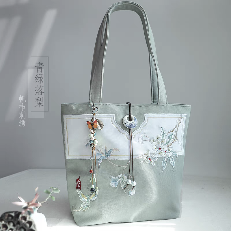 古风刺绣手提包|单肩包28*30cm