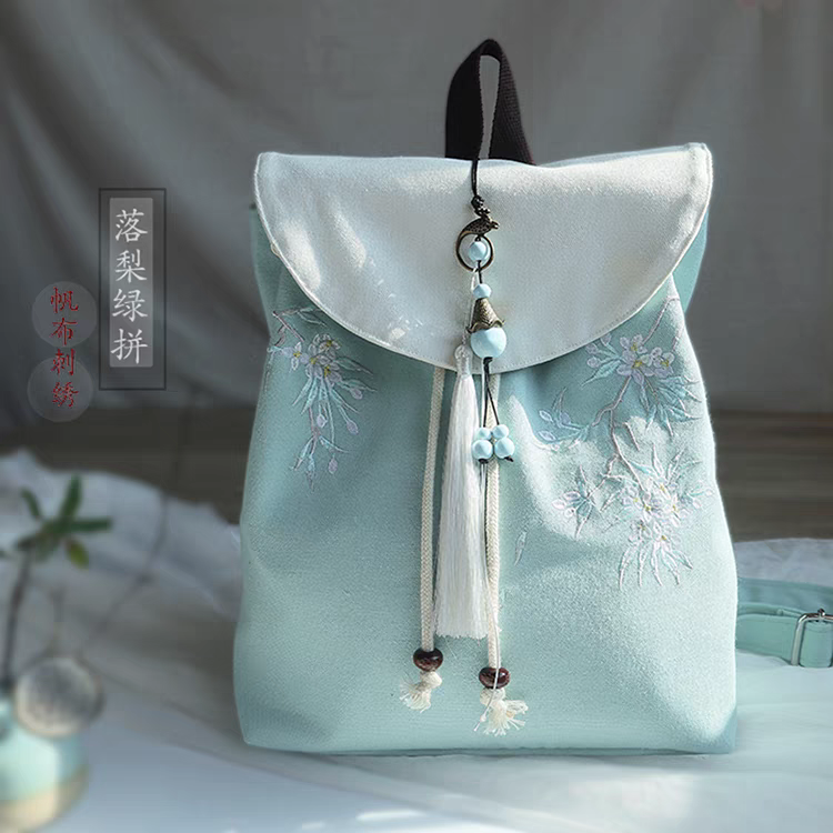 古风刺绣背包32*27cm backpack bag