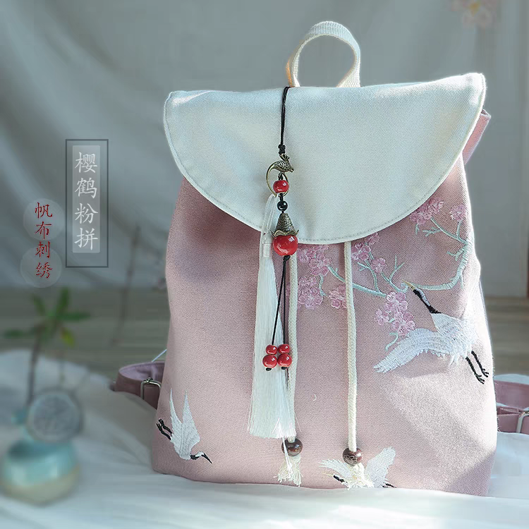 古风刺绣背包32*27cm backpack bag