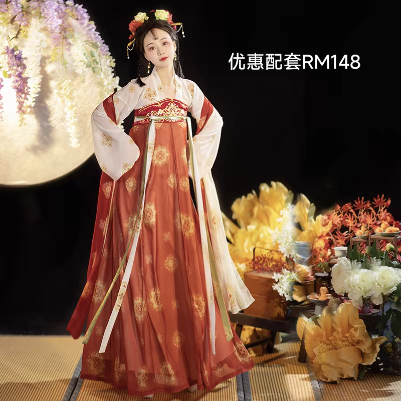 唐制齐胸衫裙S-XL