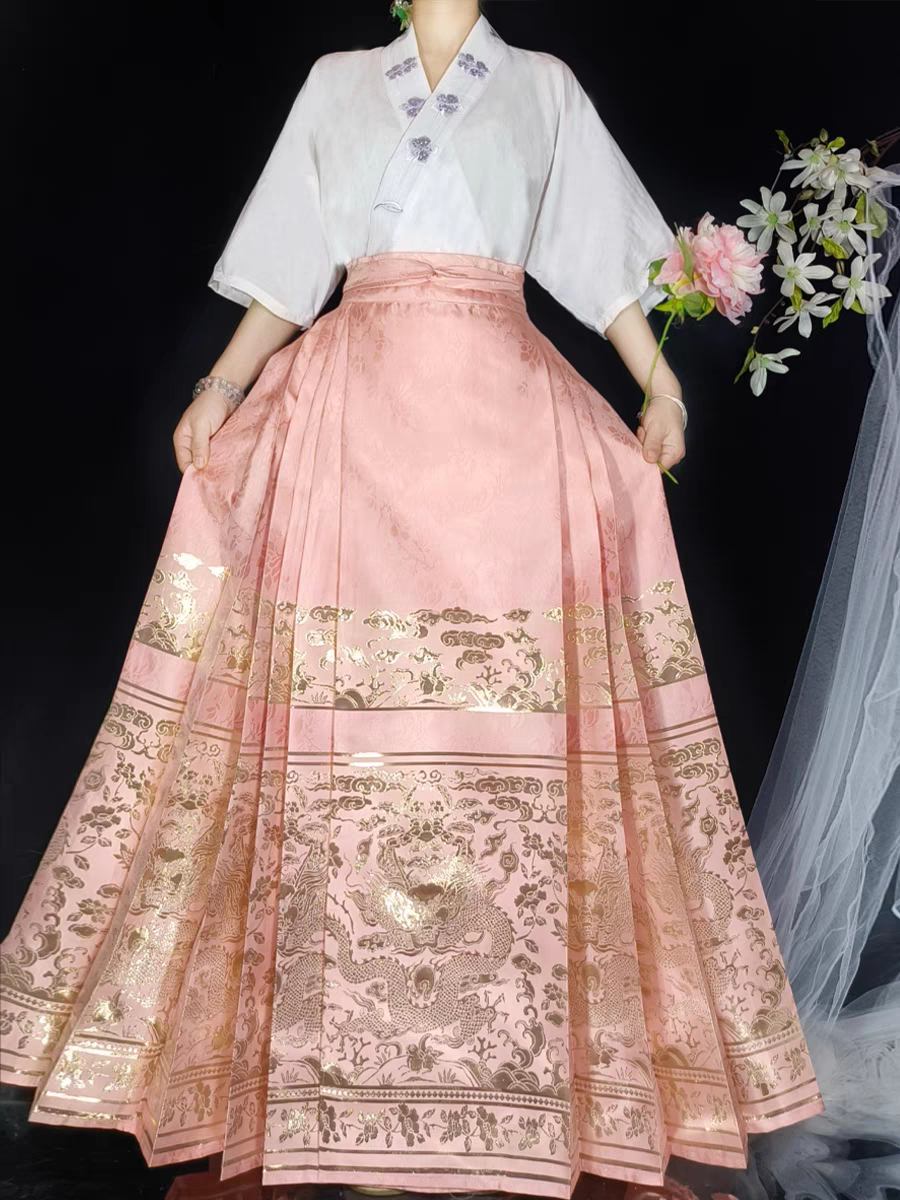 Hanfu horse-face skirt matching set S-4XL