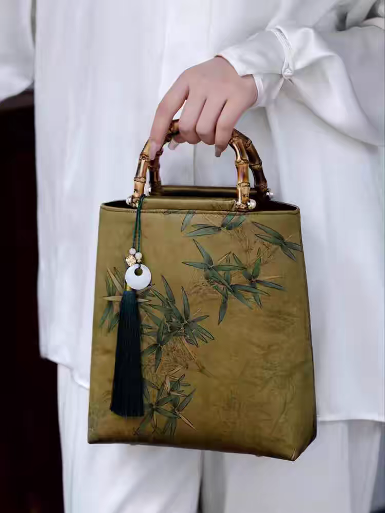 古风竹藤包包bag