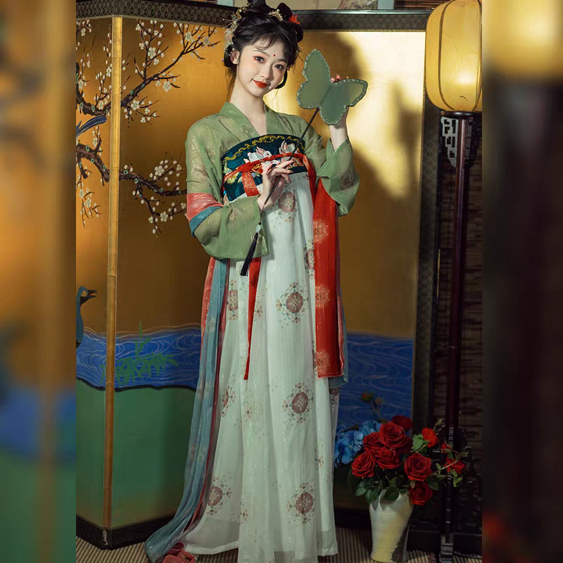 唐齐胸衫裙汉服S-XL hanfu