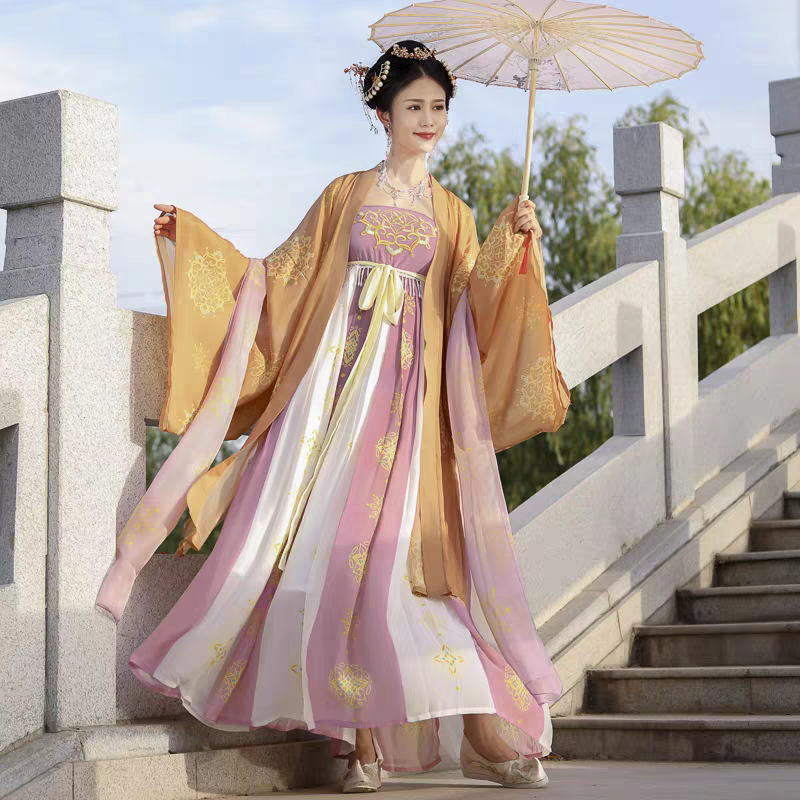 Skirt Hanfu bersaiz besar (S-3XL)