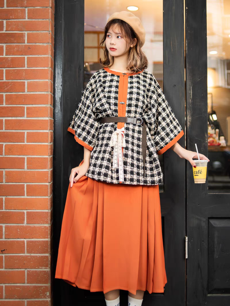 圆领改良对襟马面裙配套S-L