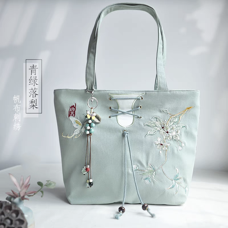 古风刺绣手提包|单肩包28*30cm