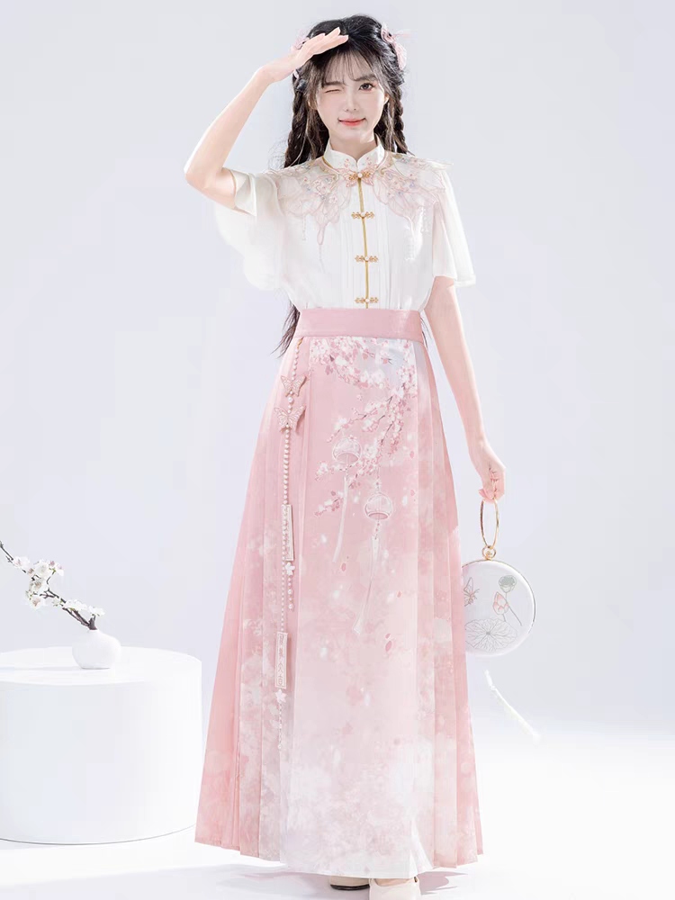 粉嫩马面裙配套S-L