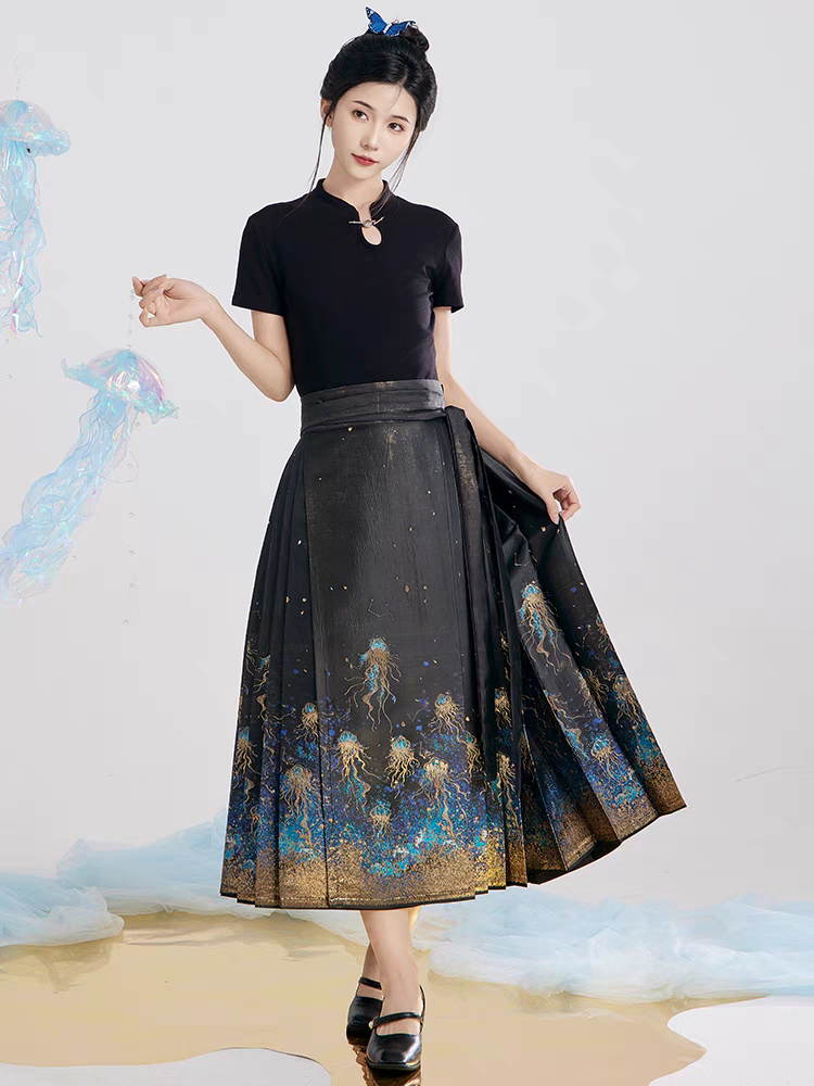Short women's 8-point horse face skirt (single skirt) S-L