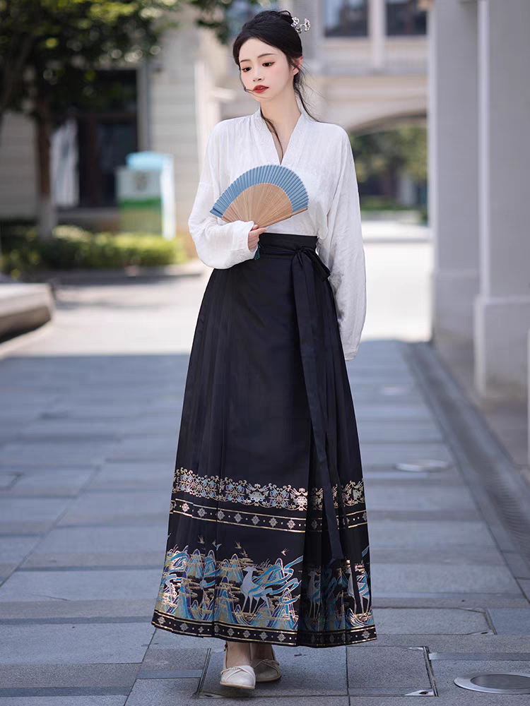 Hanfu horse-face skirt matching set S-L