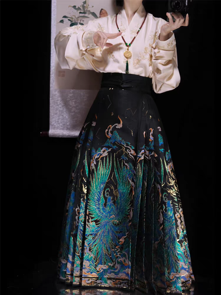 Golden Thread Woven Skirt (single skirt)S-L