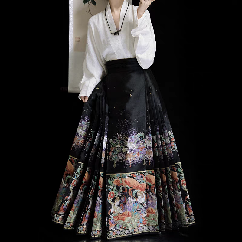Gold‑Woven Mamian Skirt (single skirt) S-L