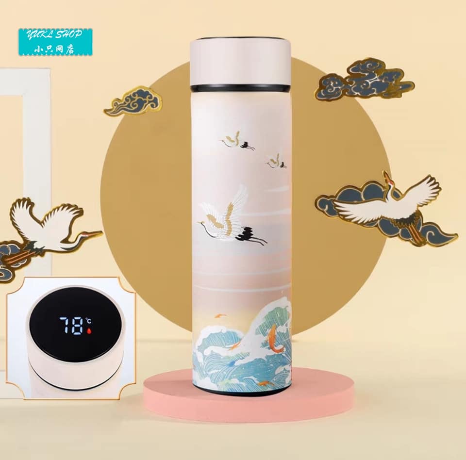 古風測溫保溫杯