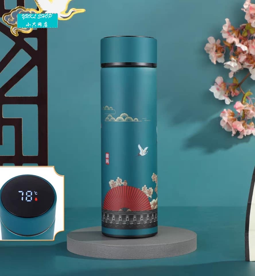 古風測溫保溫杯