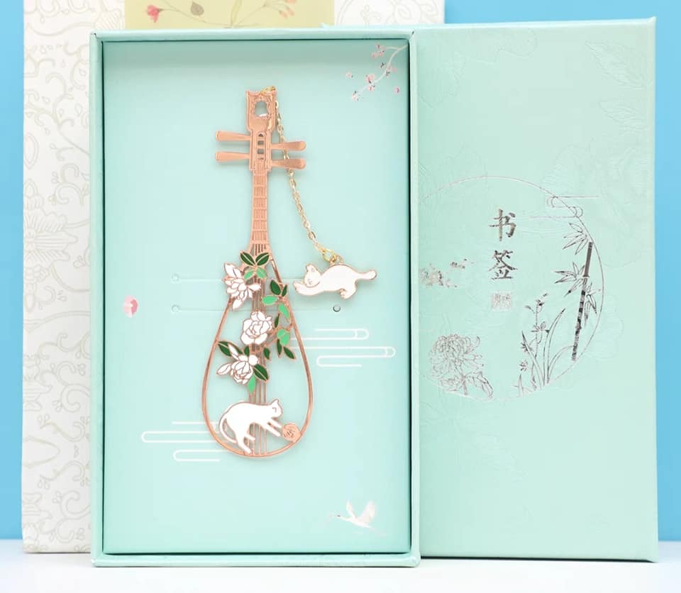 琵琶茉莉貓咪書籤