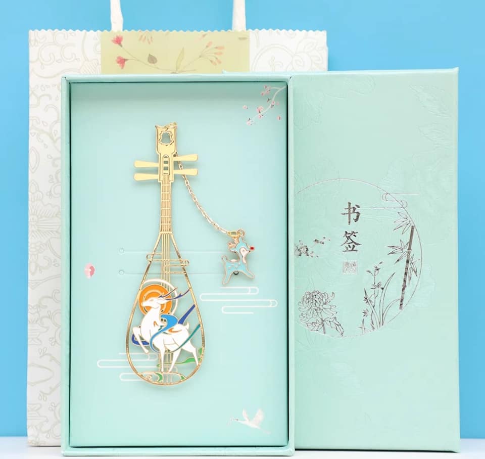 琵琶九色鹿書籤