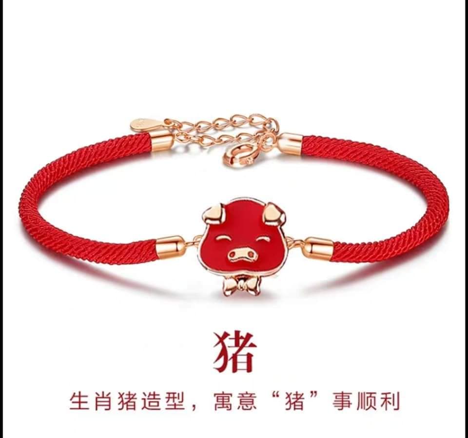 十二生肖傳統編織紅繩手鍊