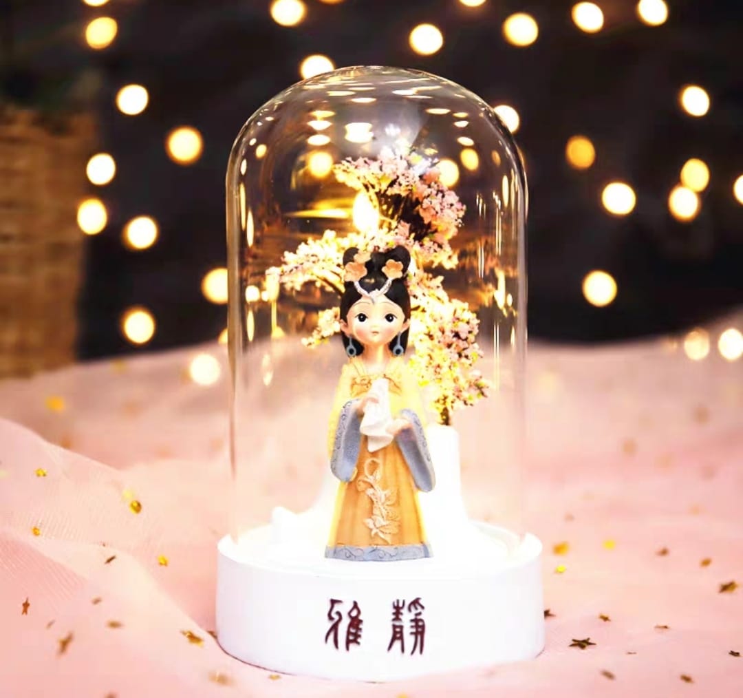 小夜燈櫻花少女