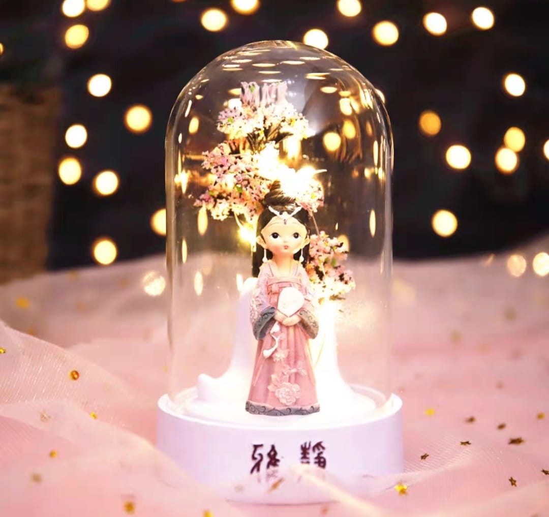 小夜燈櫻花少女