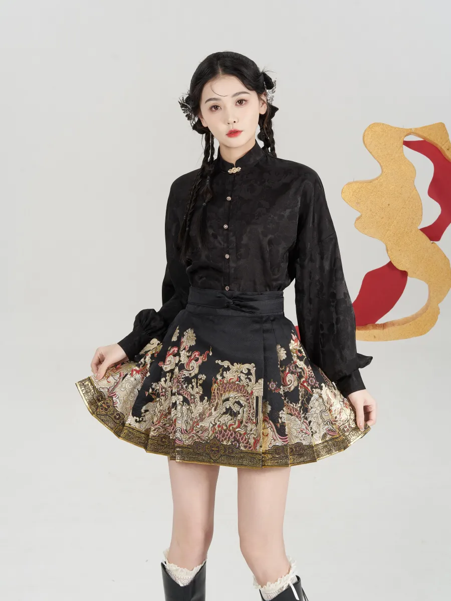 迷你短版马面裙｜适合青春少女矮个子的国风汉服款式