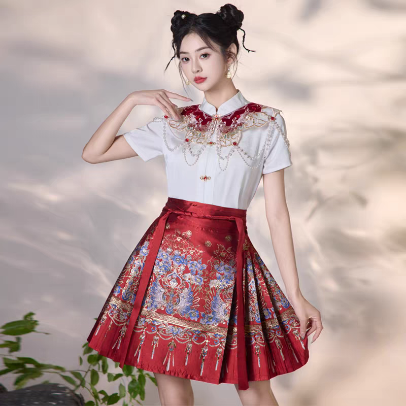 隐藏在马来西亚的马面裙线上网店｜2026过年穿的迷你马面裙，红彤彤喜庆