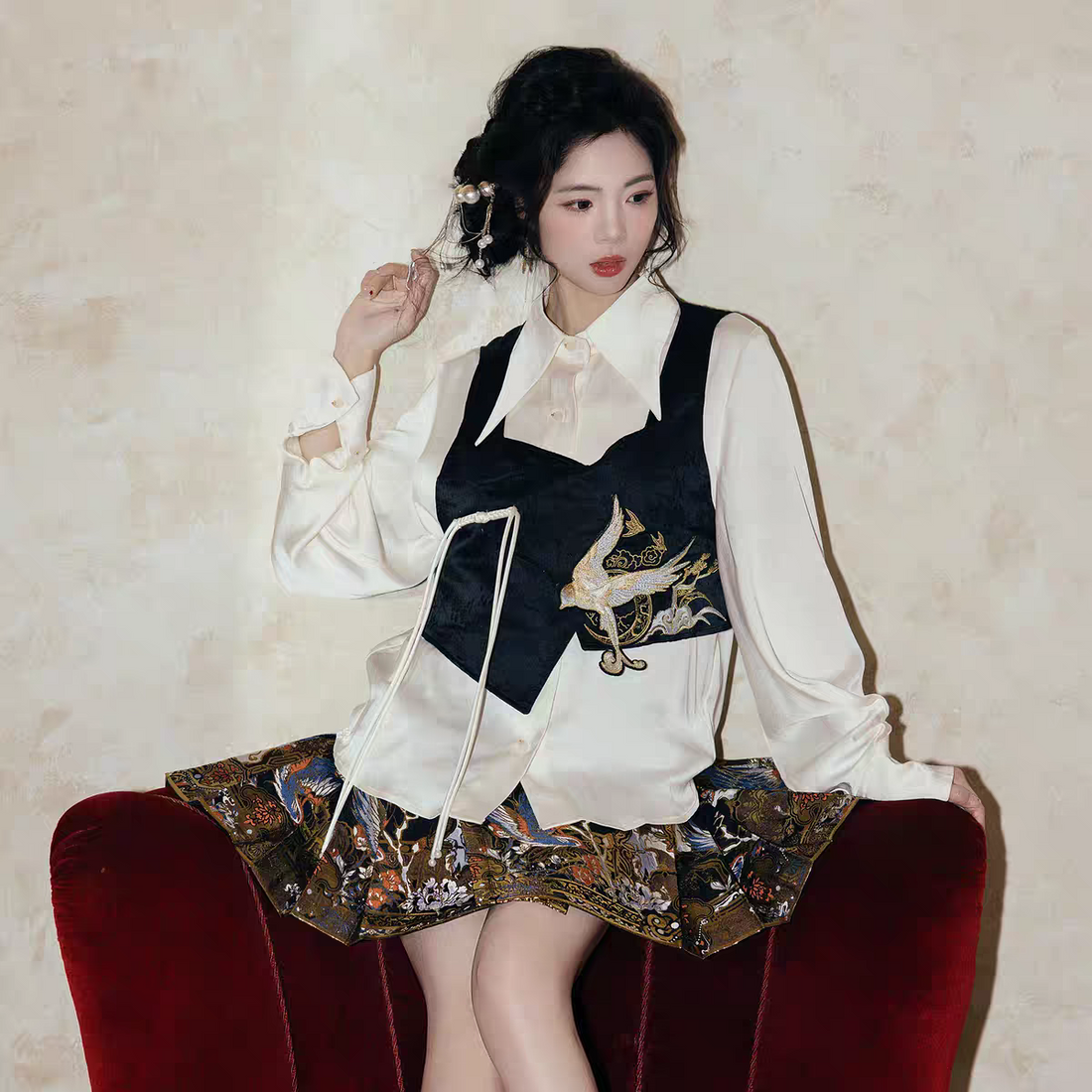 Why short Mamian skirts are perfect for daily wear?First time trying Ming Dynasty Hanfu / Mamian Skirt?