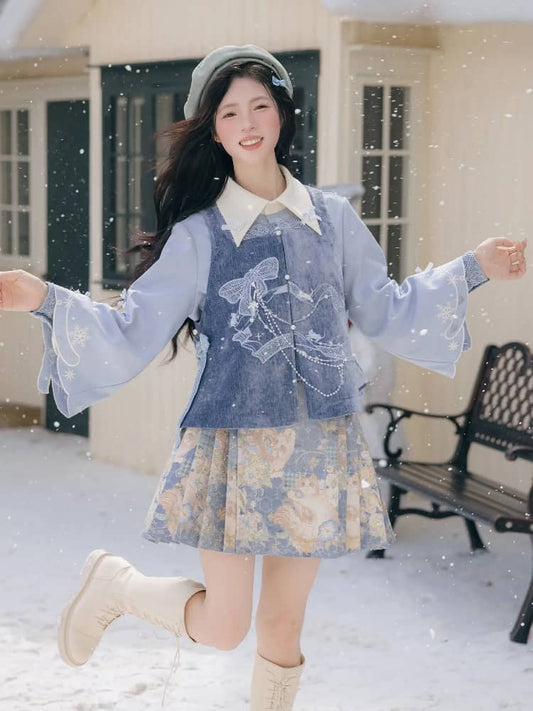 Casual Mamian Skirt Full Set – Modest Daily Hanfu S-XL